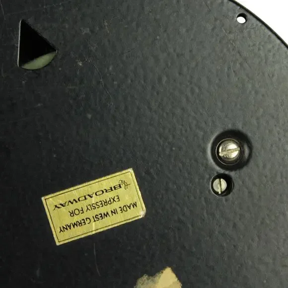 Vintage Broadway Brass Barometer West Germany Weather Instrument Wall Hanging - Picture 11 of 12